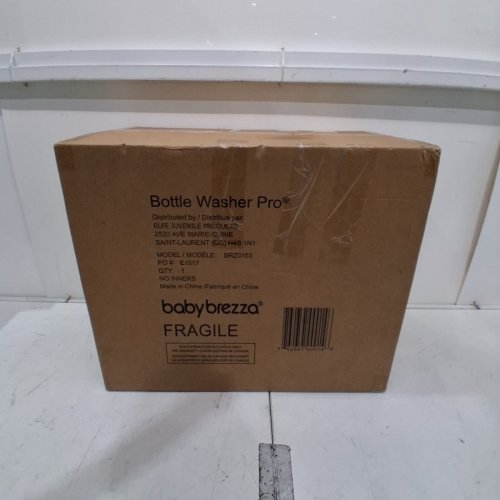 BABYBREZZA BOTTLE WASHER PRO 3-IN-1 WASHER/STERILIZER/DRYER - HOLDS 4 BOTTLES - BLACK/WHITE (MODEL: BRZ0103) image 2