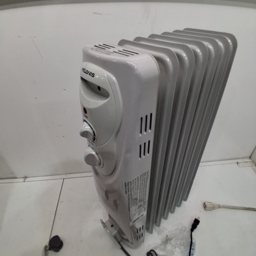 PELONIS PORTABLE ELECTRIC OIL FILLED RADIATOR WITH CASTOR WHEELS AND TIP OVER PROTECTION - 1500W - 120V - 250SQFT - WHITE (MODEL: PHO15A2AGW) image 7