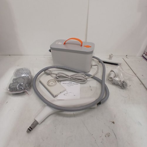9PC MULTIFUNCTIONAL STEAM CLEANER - 1500W - WHITE/ORANGE (MODEL: SC-W01) image 2