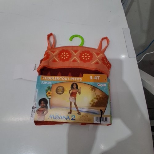 TODDLER DISGUISE MOANA 2 SIMEA COSTUME - 3T-4T- ORANGE (STYLE: 171089S) image 2