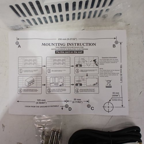 FROST WALL MOUNTED HAND DRYER - WHITE - (MODEL-1187-1) image 6