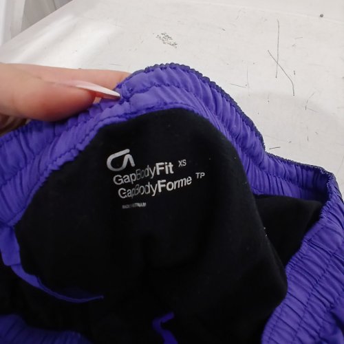 CRZYOGA SPORTS SHORTS WITH BUILT-IN SHORTS - EXTRA SMALL - PURPLE image 5