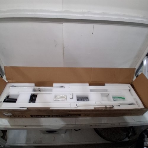 VEKEN ELECTRIC STANDING DESK WITH ADJUSTABLE HEIGHT - 55" X 23.6" - WHITE image 2