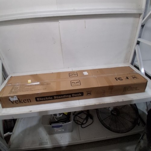 VEKEN ELECTRIC STANDING DESK WITH ADJUSTABLE HEIGHT - 55" X 23.6" - WHITE image 6