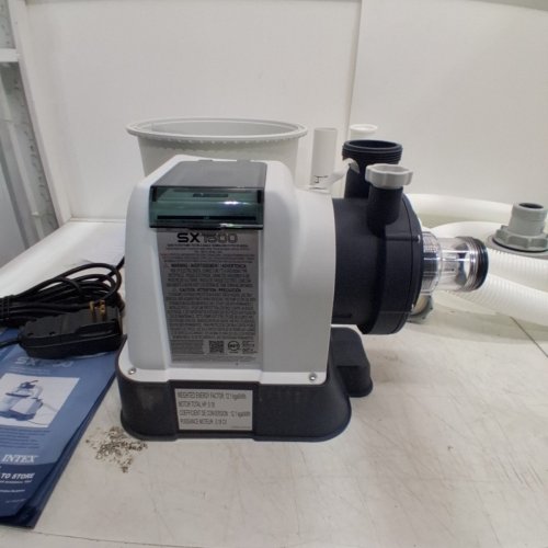 INTEX SX1500 KRYSTAL CLEAR SAND FILTER PUMP FOR ABOVE GROUND POOLS - 1500GPH - WHITE (MODEL: SF90110-2) image 7