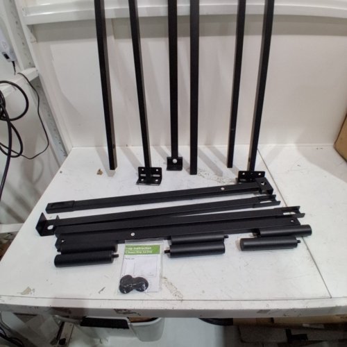 NOISE-FREE EASY ASSEMBLY METAL BED FRAME - QUEEN - BLACK (MODEL- BB-4Q) image 3