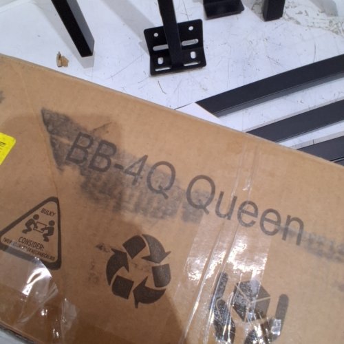 NOISE-FREE EASY ASSEMBLY METAL BED FRAME - QUEEN - BLACK (MODEL- BB-4Q) image 5