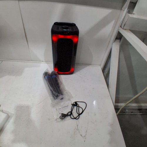 PORTABLE SPEAKER WITH 2 MICROPHONES - DC 5 V - BLACK (MODEL: T25-T) image 4
