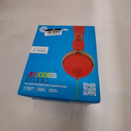 KIDS JLAB JBUDDIES STUDIO ON-EAR WIRED FOLDING HEADPHONES - PEACH/MINT (MODEL: HJKSTUDIORPCH122) image 3