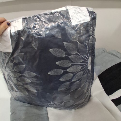 7PC MADISON PARK PALMER COMFORTER SET - FULL - GREY image 4