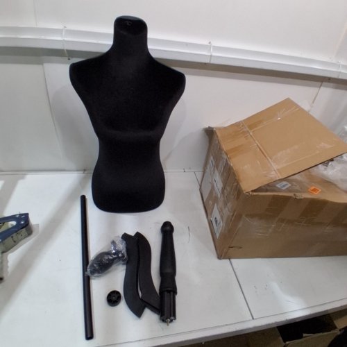 FEMALE DRESS FORM MANNEQUIN WITH STAND - BLACK image 3