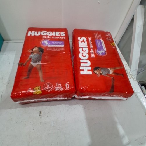 108PK HUGGIES LITTLE MOVERS DIAPERS - SIZE 6 image 2