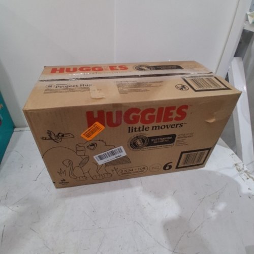 108PK HUGGIES LITTLE MOVERS DIAPERS - SIZE 6 image 3
