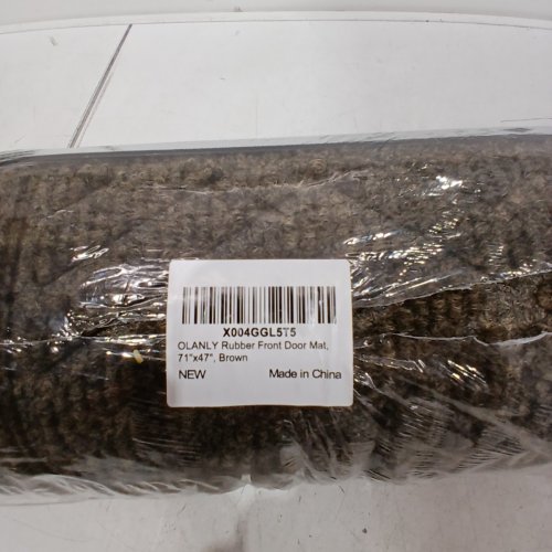 OLANLY FRONT DOOR NON-SLIP RUBBER MAT - 71" X 47" - DARK BROWN image 3