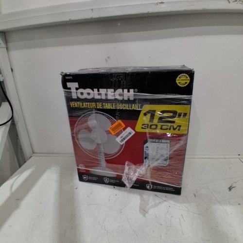 TOOLTECH 16" 3-SPEED INDOOR OSCILLATION DESK FAN - WHITE (MODEL: 100076) image 5