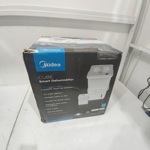 MIDEA CUBE 50 PINT SMART WIFI DEHUMIDIFIER - 4,500 SQ. FT - WHITE (MODEL: MAD50S1QWT-A) image 5