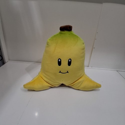 TOMY CLUB MOCCHI- MOCCHI- MARIO KARK BANANA JUNIOR PLUSH TOY - 12" image 2