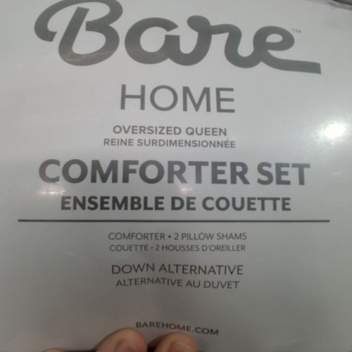3PC BARE HOME ULTRA-SOFT GOOSE DOWN ALTERNATIVE COMFORTER SET - 1 BLANKET 2 SHAMS - OVERSIZED QUEEN - LAVENDER PURPLE image 3