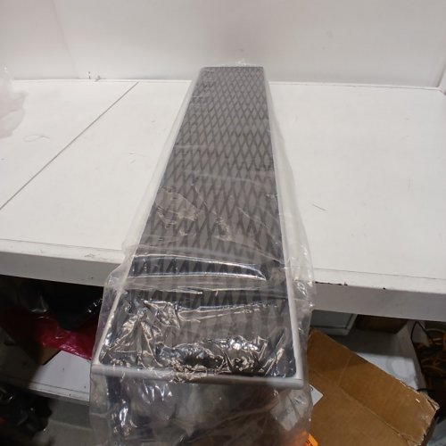 INFLATABLE BOAT BENCH SEAT HOOK FOR ACHILLES MERCURY ZODIAC - 34" - SILVER/BLACK image 2