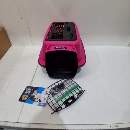PETMATE EZ LOAD 2-DOOR KENNEL - 19" - PINK/BLACK image 2