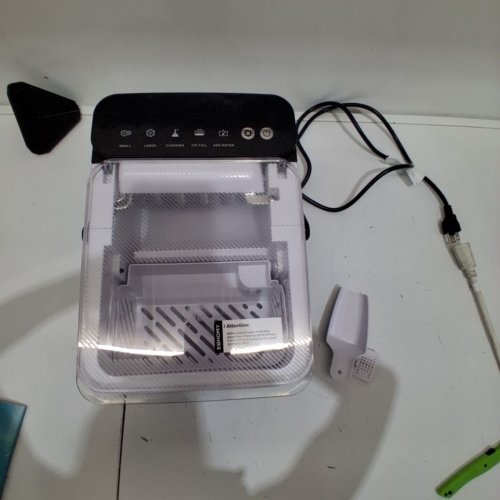 EUHOMY COUNTERTOP ICE MAKER WITH ICE SCOOP AND BASKET - MAKES 26.5LB / DAY - BLACK (MODEL: IM021-B1) image 3