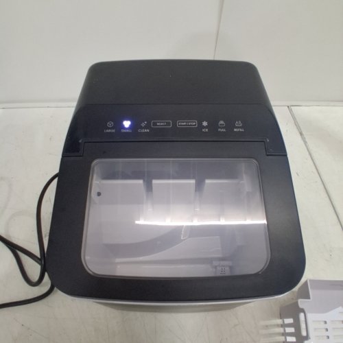 ICEMAN DUAL-SIZE ICE SELF CLEANING PORTABLE COUNTER TOP ICE MAKER - 22LBS/24HRS - BLACK (MODEL: RJ56-BUL-12) image 2