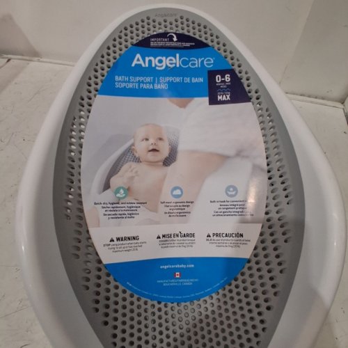 ANGELCARE BABY BATH SUPPORT SEAT - 0-6 MONTHS - 20LBS MAX - GREY/WHITE (MODEL: ‎ST-01-PK-CA / I000545) image 4