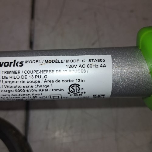 GREENWORKS 4 AMP 13" ELECTRIC CORDED STRING TRIMMER - GREEN image 6