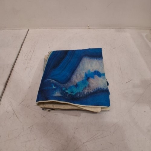 4PK OUTDOOR WATERPROOF PILLOW COVERS - 18" X 18" - BLUE image 4