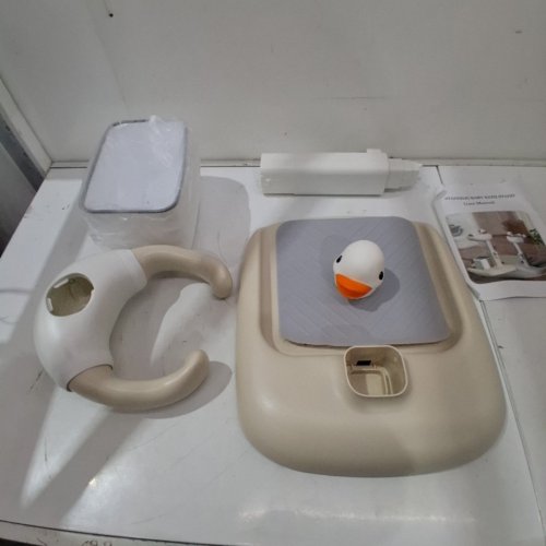 ESTCNK TODDLER ADJUSTABLE BATH HELPER RACK - 20.4" - 24.8" - WHITE/GREY (MODEL: 6667-B) image 2