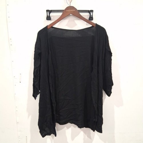 WOMEN'S OPEN-FRONT SPLIT SLEEVE CARDIGAN - EXTRA LARGE - BLACK image 2