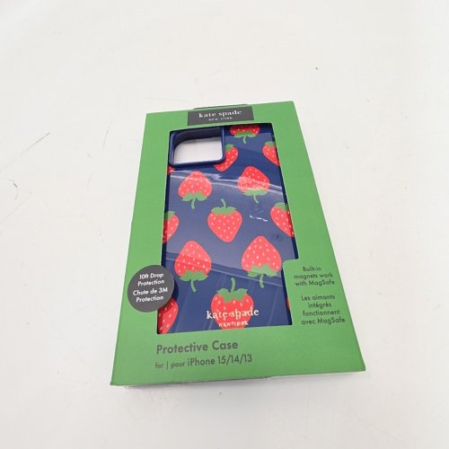 KATE SPADE PROTECTIVE PHONE CASE WITH MAGSAFE FOR IPHONE 13/14/15 - STRAWBERRY DOTTED image 4