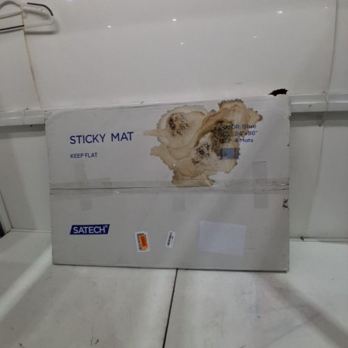 4PK SATECH STICKY TACKY ADHESIVE MAT FOR PROTECTING FLOORS - 24" X 36" - 30 SHEETS EACH - BLUE 120 SHEETS TOTAL image 4