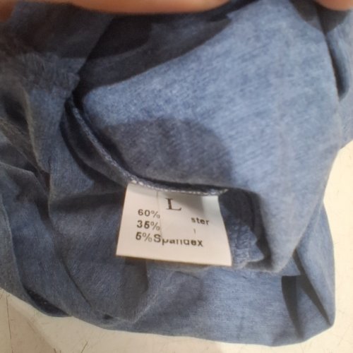 WOMENS LIXIUYAD SHORT SLEEVE V-NECK T-SHIRT - LARGE - BLUE image 2