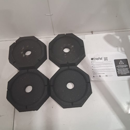 4PK SNAPPAD XTRA ROUND LEVELLING RV JACK PADS - 9" - BLACK - (MODEL: XTRSP4) image 2