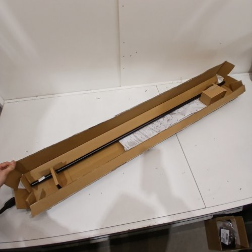 AMAZON BASICS ROOM DARKENING BLACKOUT CURTAIN ROD - 48" TO 88" - BLACK image 2