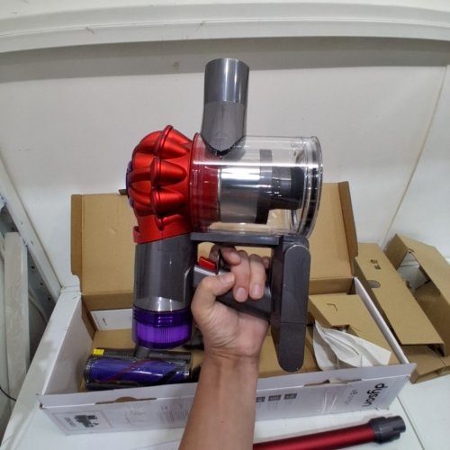 DYSON V8 ORIGIN RECHARGABLE HANDHELD STICK VACUUM CLEANER - GREY/RED (MODEL: SV25) image 5