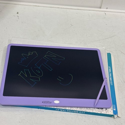 ELECTIGHT LCD WRITING TABLET WITH ERASABLE BUTTON - 16" - purple image 2