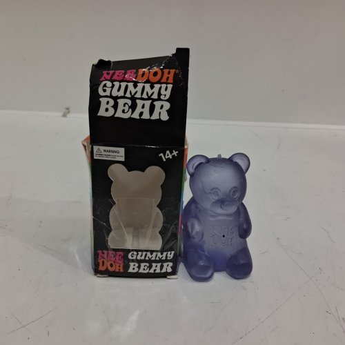 SCHYLLING NEEDOH GUMMY BEAR SQUISHY FIDGET TOY - 3.75" - PURPLE image 5