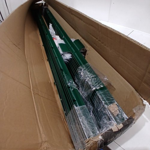 10PK THEALYN FENCE POSTS - METAL U STEP IN FENCE STAKES FOR CHICKEN WIRE, FENCE, STEEL YARD FENCE - 7FT - GREEN image 4