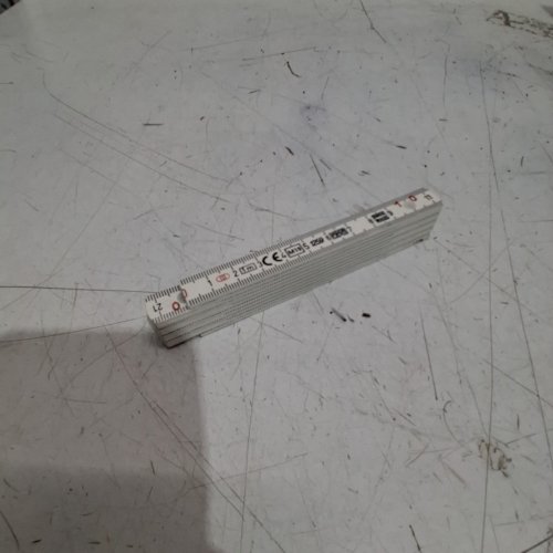 LONGLIFE FOLDING RULE / POCKET RULER - 1M - WHITE / BLACK image 2