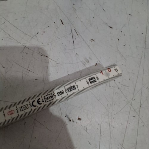 LONGLIFE FOLDING RULE / POCKET RULER - 1M - WHITE / BLACK image 3