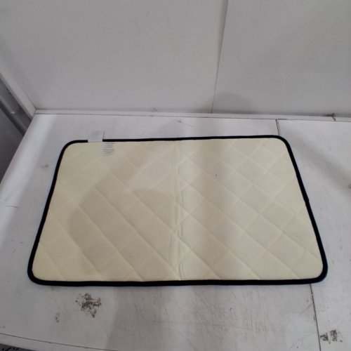MAINSTAYS QUILTED MEMORY FOAM BATH RUG - 30" X 18" - DARK BLUE image 3