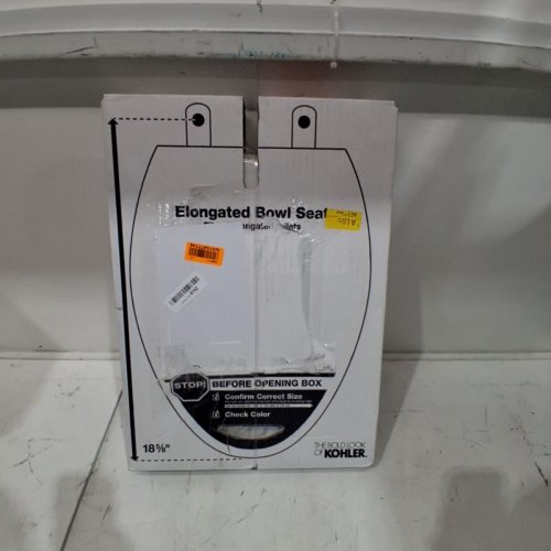 KOHLER CACHET ELONGATED TOILET SEAT - FITS BOWLS 18-5/8" - CREAM WHITE (MODEL: 4636-RL-0) image 2