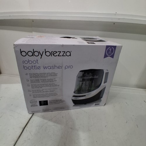BABYBREZZA BOTTLE WASHER PRO 3-IN-1 WASHER/STERILIZER/DRYER - HOLDS 4 BOTTLES - BLACK/WHITE (MODEL: BRZ0103) image 8