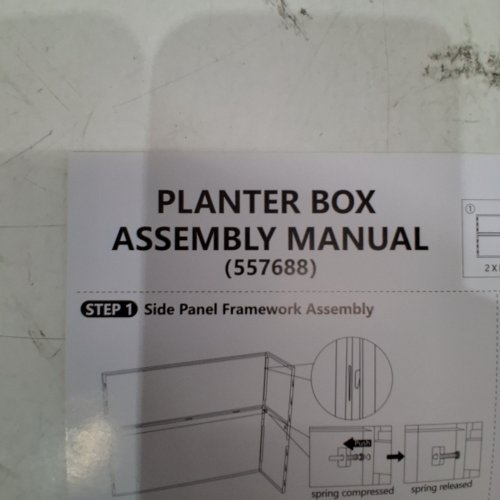 OUTDOOR METAL PLANTER - 38" X 13" X 30" - WHITE (MODEL:557688) image 3