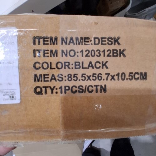 DESK - 85.5 X 56.7 X 10.5 CM - BLACK (ITEM: 120312BK) image 2
