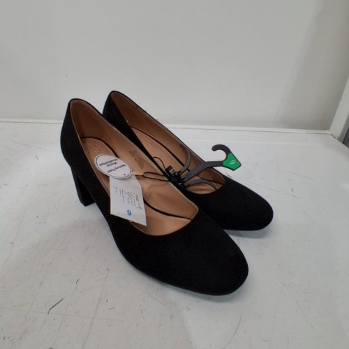 WOMEN'S TIME AND TRU DRESS BLOCK HEELS - 9 - BLACK image 2