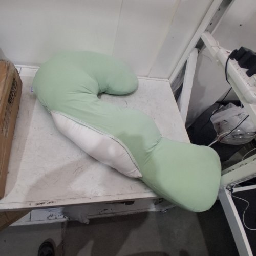 MELLOW LEG SUPPORT BODYALIGN PILLOW - 47" X 14" - MINT GREEN image 4