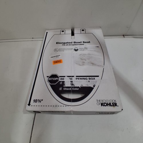 KOHLER CACHET ELONGATED TOILET SEAT - FITS BOWLS 18 5/8" - WHITE - (MODEL: 4636-RL-0) image 2